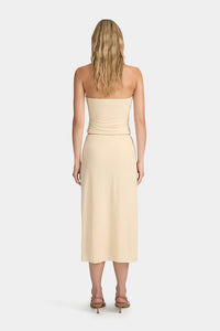 Ownley Claudia Strapless Top - Beige