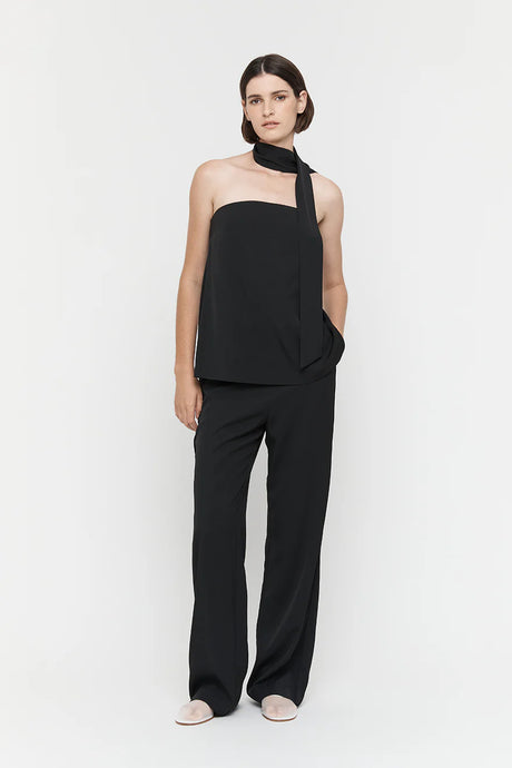 Friend Of Audrey 'Laylah Viscose Twill Pant' - Black