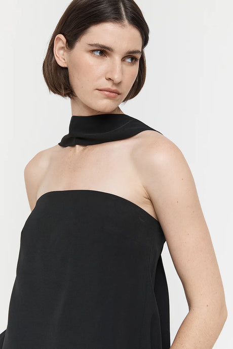 Friend Of Audrey 'Laylah Viscose Twill Top' - Black