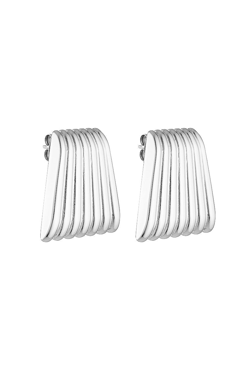 Porter 'Caterpillar Earrings' - Silver