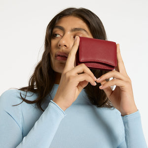 Status Anxiety 'Lumen' Wallet - Rouge