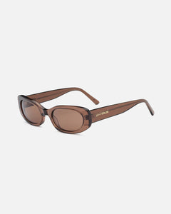 Lu Goldie 'Cali' Sunglasses - Coffee