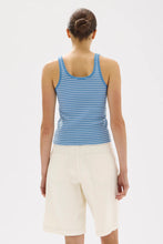 Assembly Label 'Drew Stripe Rib Tank' - Bahama / White