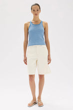 Assembly Label 'Drew Stripe Rib Tank' - Bahama / White