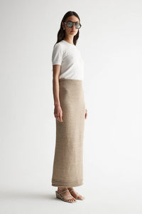 Elka Collective 'Arnu Knit Skirt' - Taupe