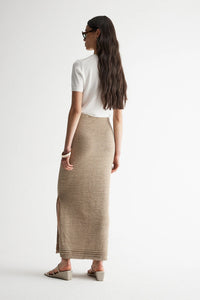 Elka Collective 'Arnu Knit Skirt' - Taupe