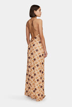 Ownley 'Remy Maxi Dress' - Caramel Check