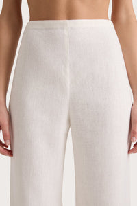 Faithfull Ilride Linen Pant - White