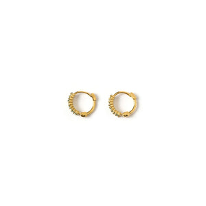 Arms Of Eve 'Khloe Gold Earrings'- Emerald