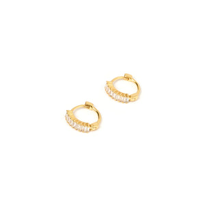 Arms Of Eve 'Khloe Gold Earrings'- Stone