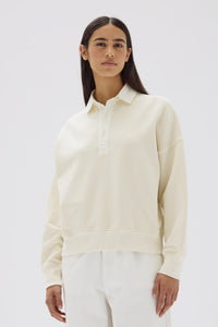 Assembly Label 'Lux Polo Fleece' - Cream