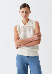 Morrison 'Emme Knit Vest' - Milk