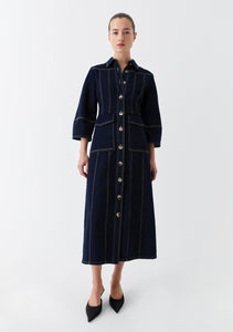 Morrison 'Oscar Denim Dress' - Dark Blue