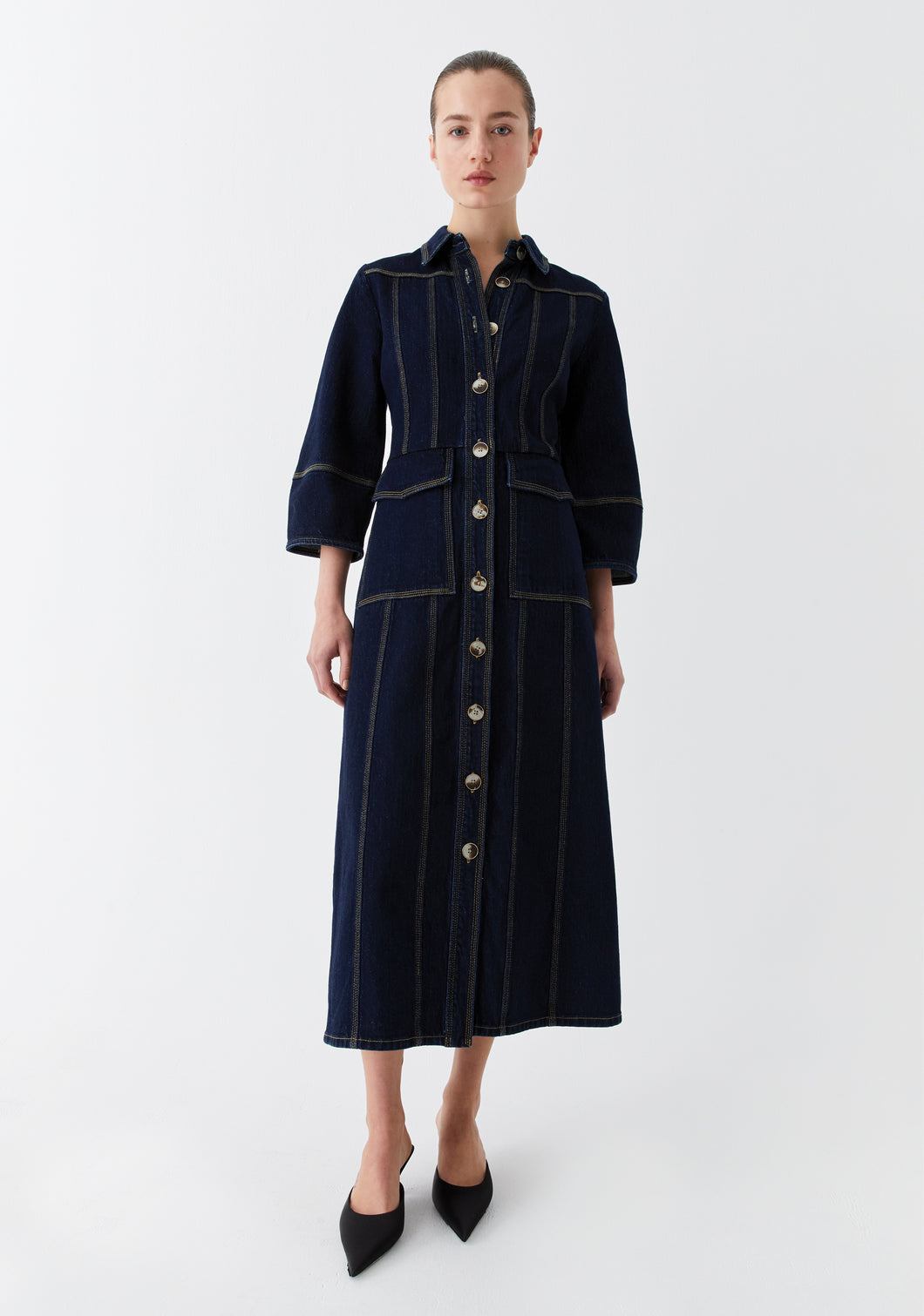 Morrison 'Oscar Denim Dress' - Dark Blue