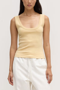 Assembly Label 'Paulina Scoop Tank' - Chamomile