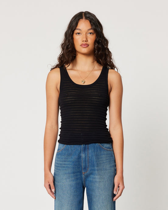 Rolla's 'Toni Egdar Knit Tank' - Black