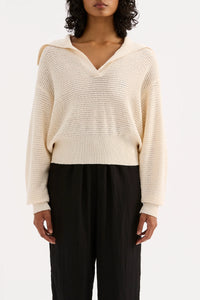 Nude Lucy 'Thera Rugby Knit' - Cream