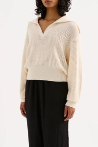 Nude Lucy 'Thera Rugby Knit' - Cream