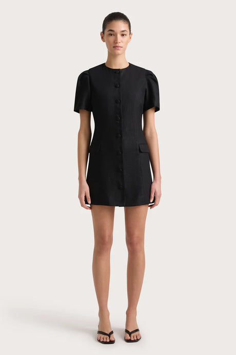 Faithfull The Brand 'Emma Mini Dress' - Black