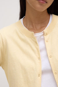 Assembly Label 'Semra Cotton Cashmere Cardigan' - Chamomile