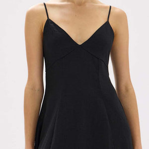 Assembly Label - Wanda Linen Dress - Black