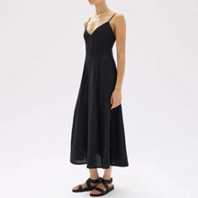 Assembly Label - Wanda Linen Dress - Black