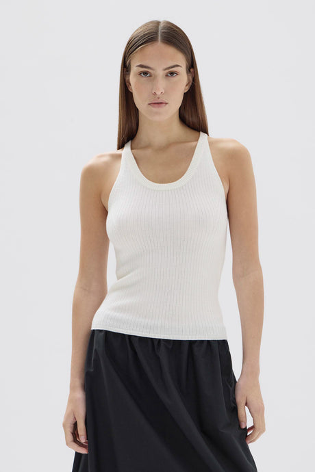 Assembly Label 'Estella Wool Scoop Neck Tank' - Antique White