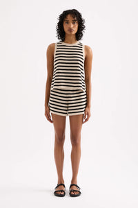 Nude Lucy 'Kayda Knit Short' - Black Stripe