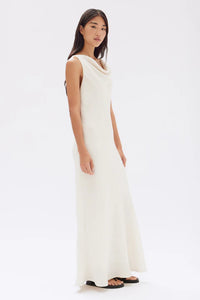 Assembly Label 'Reign Textured Midi Dress' - Cream