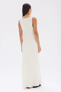 Assembly Label 'Reign Textured Midi Dress' - Cream