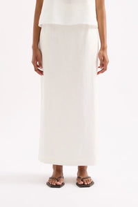 Nude Lucy 'Sadie Linen Maxi Skirt' - White