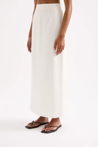 Nude Lucy 'Sadie Linen Maxi Skirt' - White