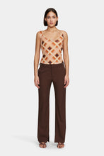 Ownley 'Natalia Top' - Caramel Check