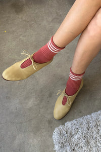 Le Bon Shoppe 'Girfriend Sock' - Terracotta